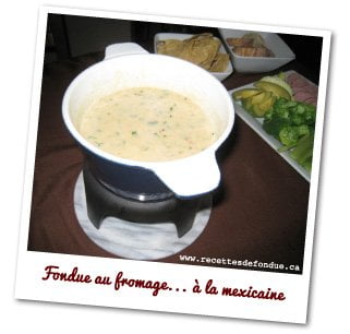 fondue au fromage à la mexicaine